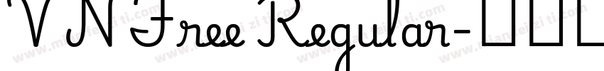 VNFree Regular字体转换